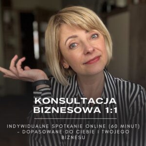 konsultacja biznesowa 1:1 Instagram
